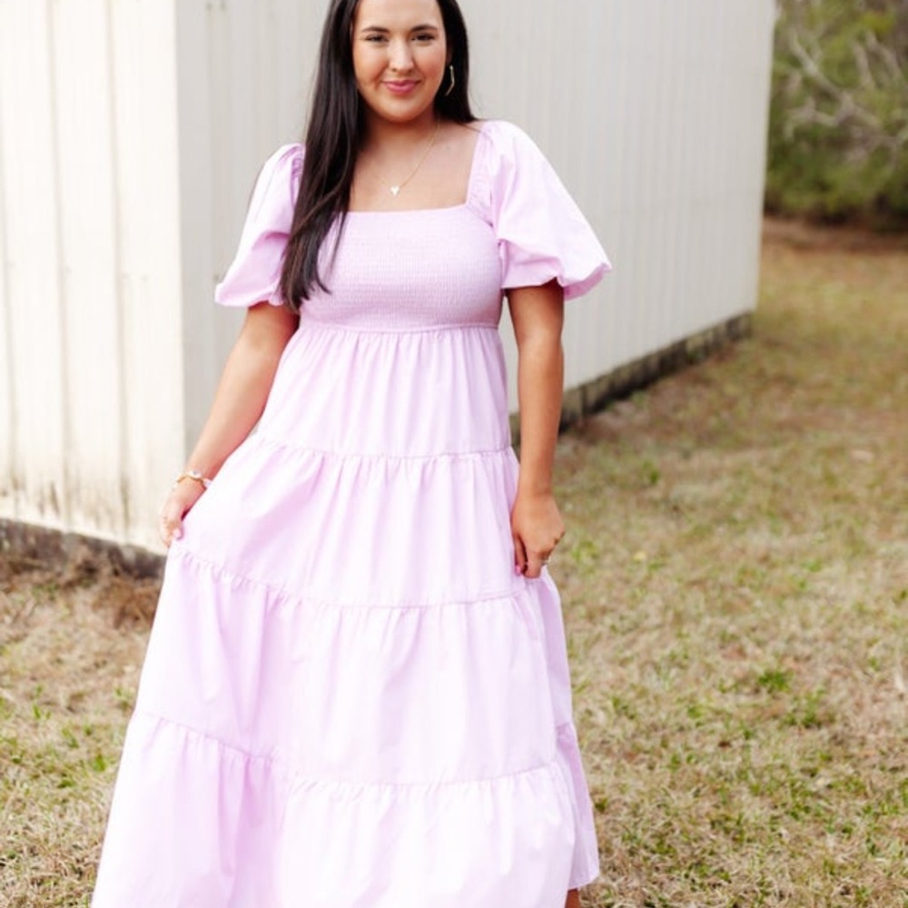 Entro Light Pink Maxi Dress